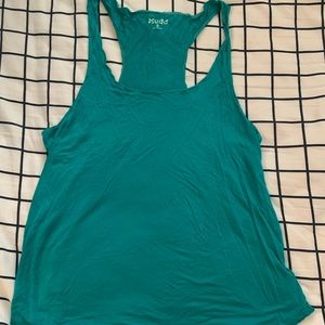 Teal/green racerback tank top